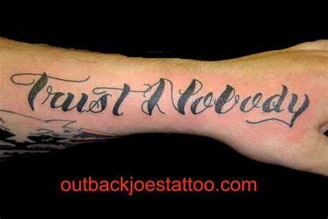 trust nobody tattoo